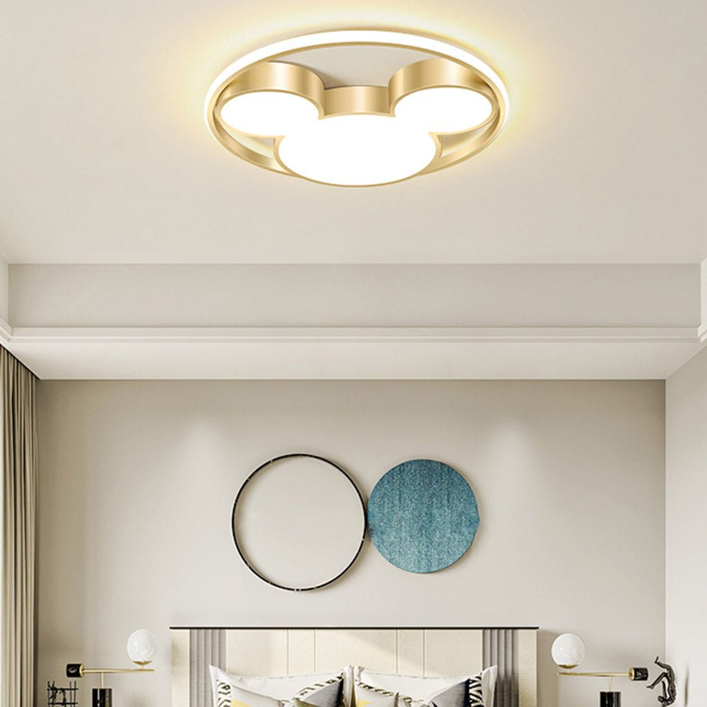 Modern Creative Cartoon Three Tone Light LED Energy Saving Ceiling Lamp