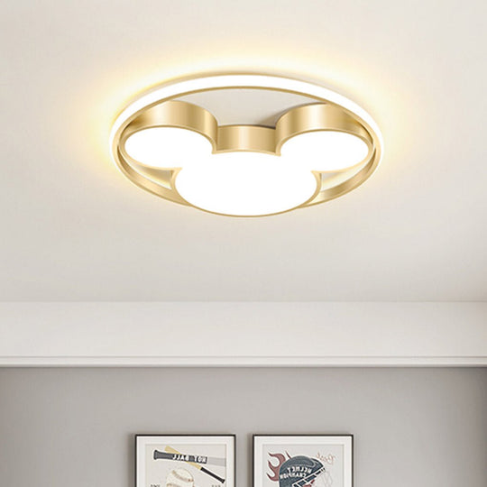Modern Creative Cartoon Three Tone Light LED Energy Saving Ceiling Lamp