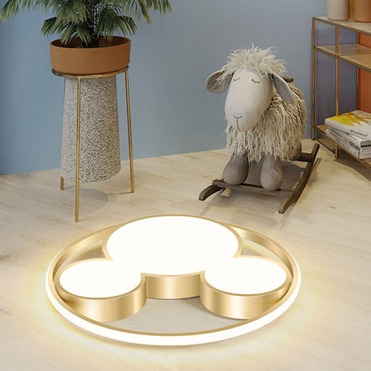 Modern Creative Cartoon Three Tone Light LED Energy Saving Ceiling Lamp