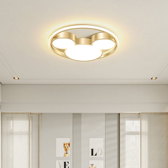 Modern Creative Cartoon Three Tone Light LED Energy Saving Ceiling Lamp