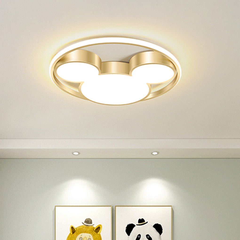 Modern Creative Cartoon Three Tone Light LED Energy Saving Ceiling Lamp