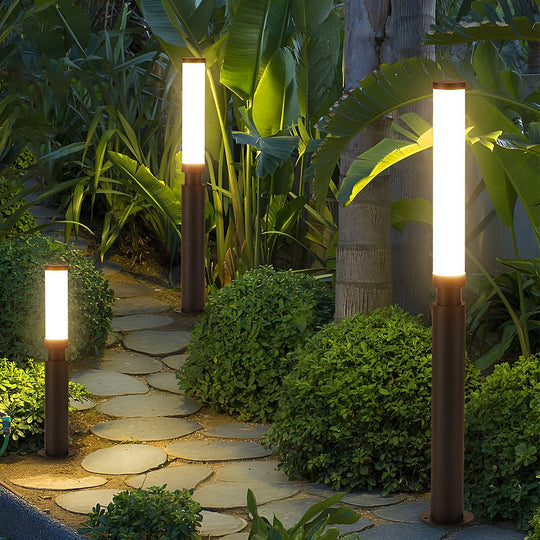 Modern Creative Outdoor LED Bollard Lights Waterproof Garden Pathway