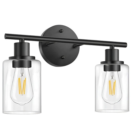 Industrial Plug-In Glass Wall Sconce