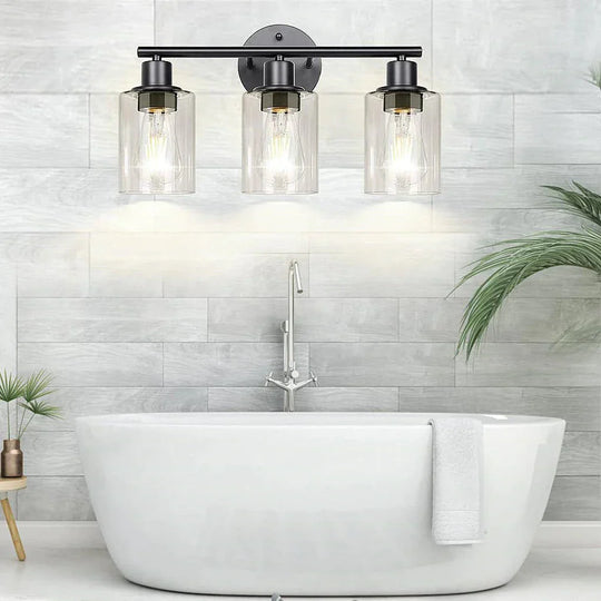 Industrial Plug-In Glass Wall Sconce