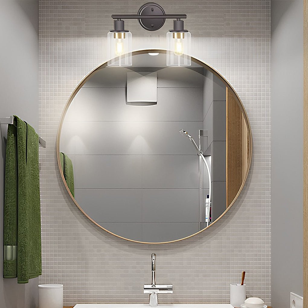 Industrial Plug-In Glass Wall Sconce