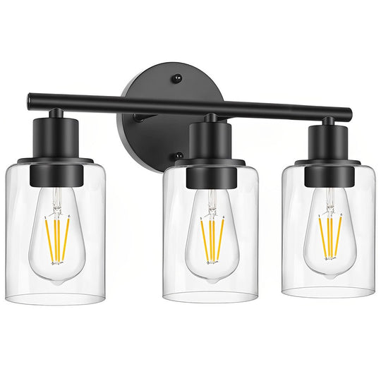 Industrial Plug-In Glass Wall Sconce