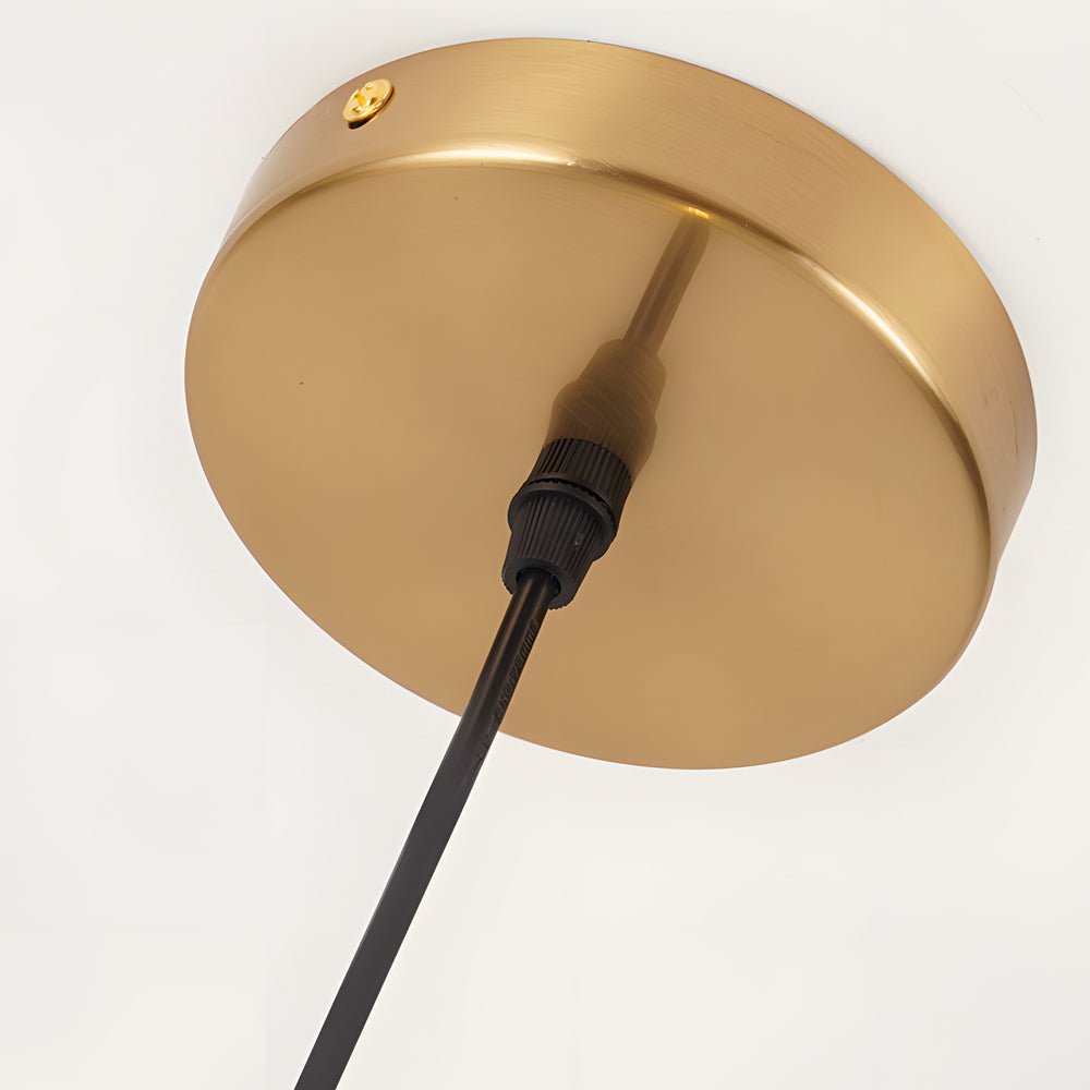 Modern Crystal Glass Disc Pendant Light – 1 Head LED