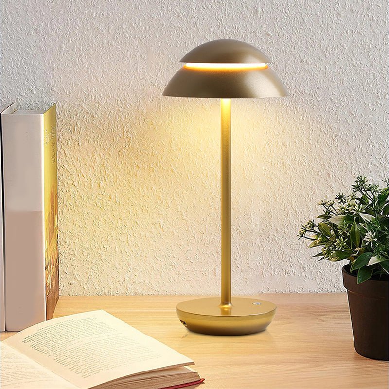 Modern Double Dome LED Table Lamp with Touch Control