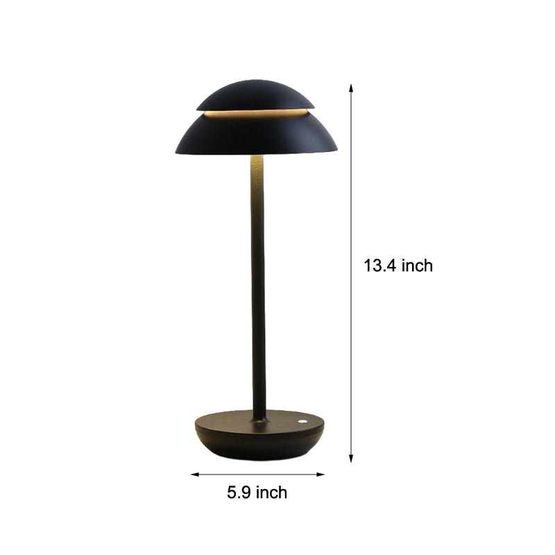 Modern Double Dome LED Table Lamp with Touch Control