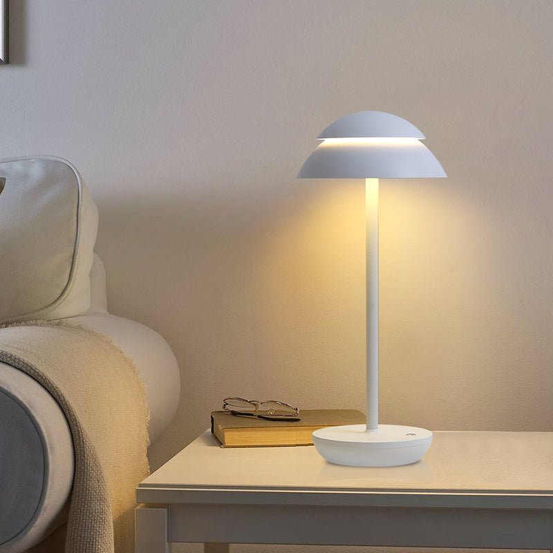 Modern Double Dome LED Table Lamp with Touch Control
