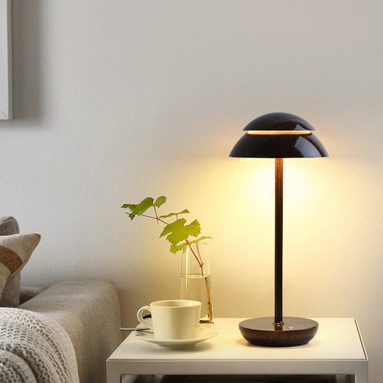 Modern Double Dome LED Table Lamp with Touch Control