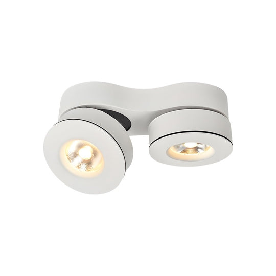 Modern Double-Head Rotating Folding LED Ceiling Spotlight