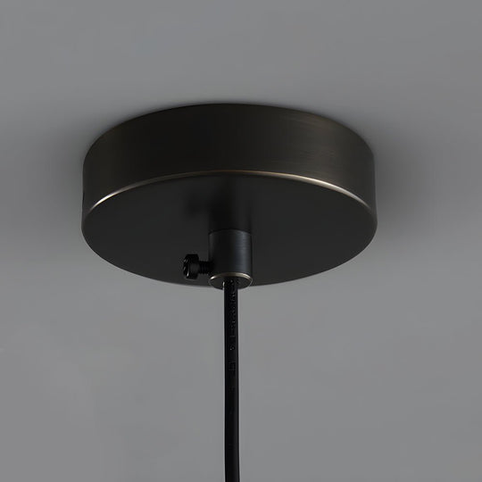 Modern Spindle Pendant Lamp with Glass Shade