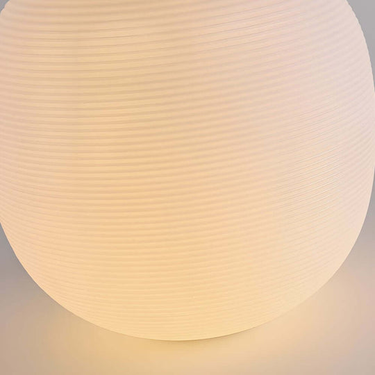 Modern Hardwired Outdoor Floor Lantern with Warm LED Light