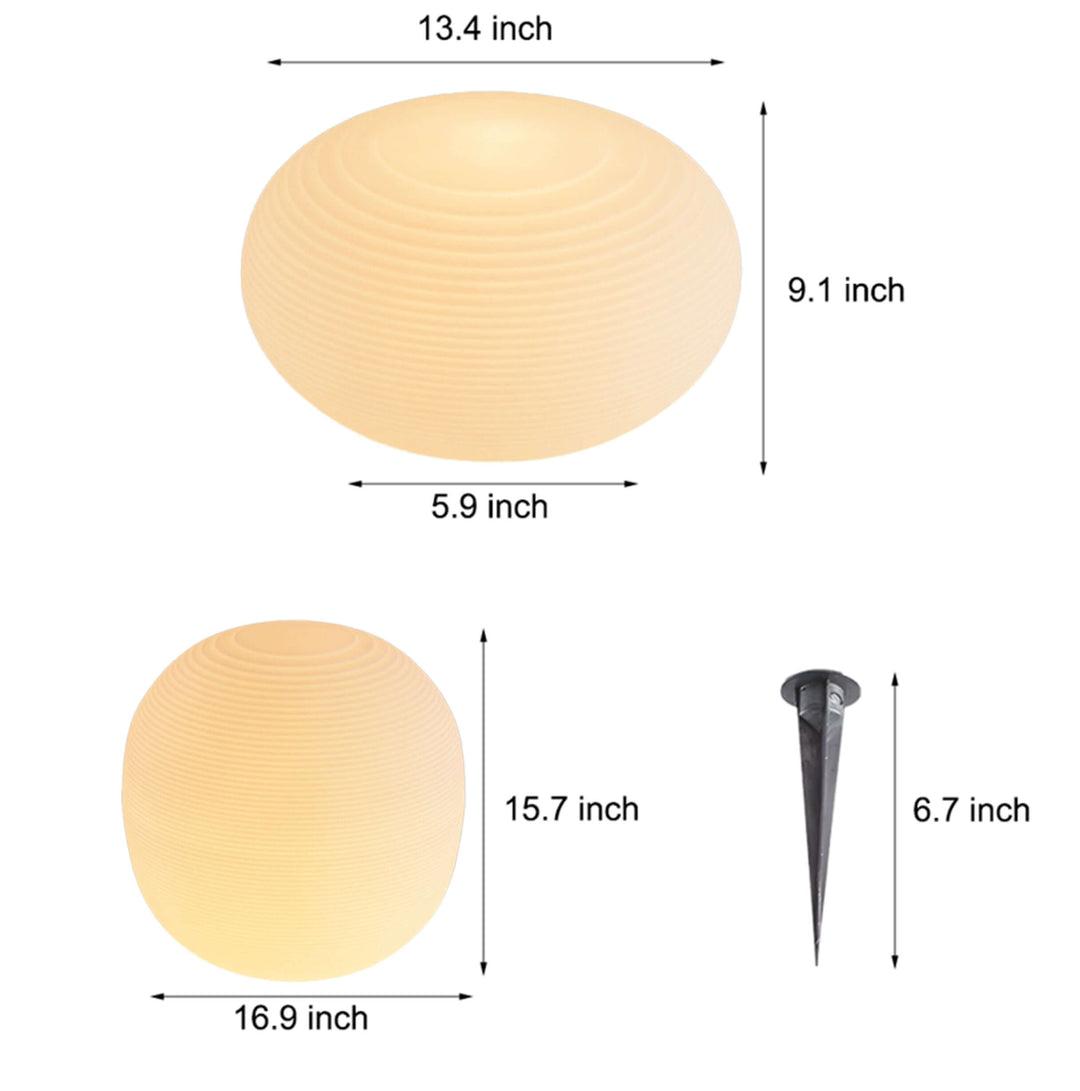 Modern Hardwired Outdoor Floor Lantern with Warm LED Light