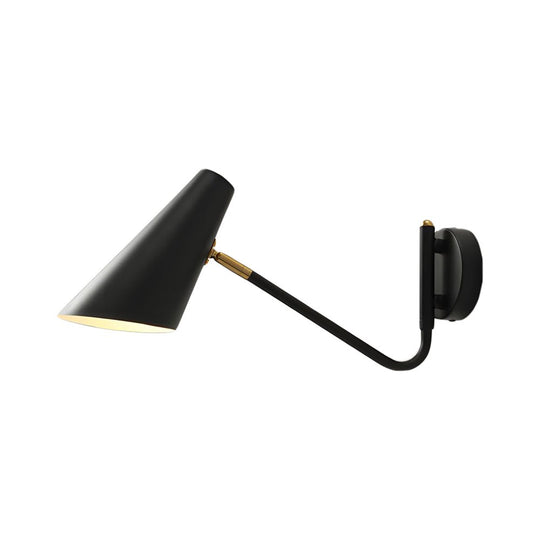 Modern Hoxton Hanging Wall Sconce with Conical Shade – 1-Light