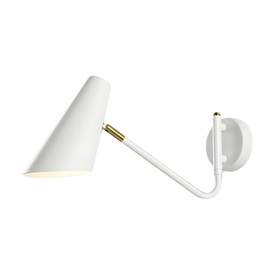 Modern Hoxton Hanging Wall Sconce with Conical Shade – 1-Light