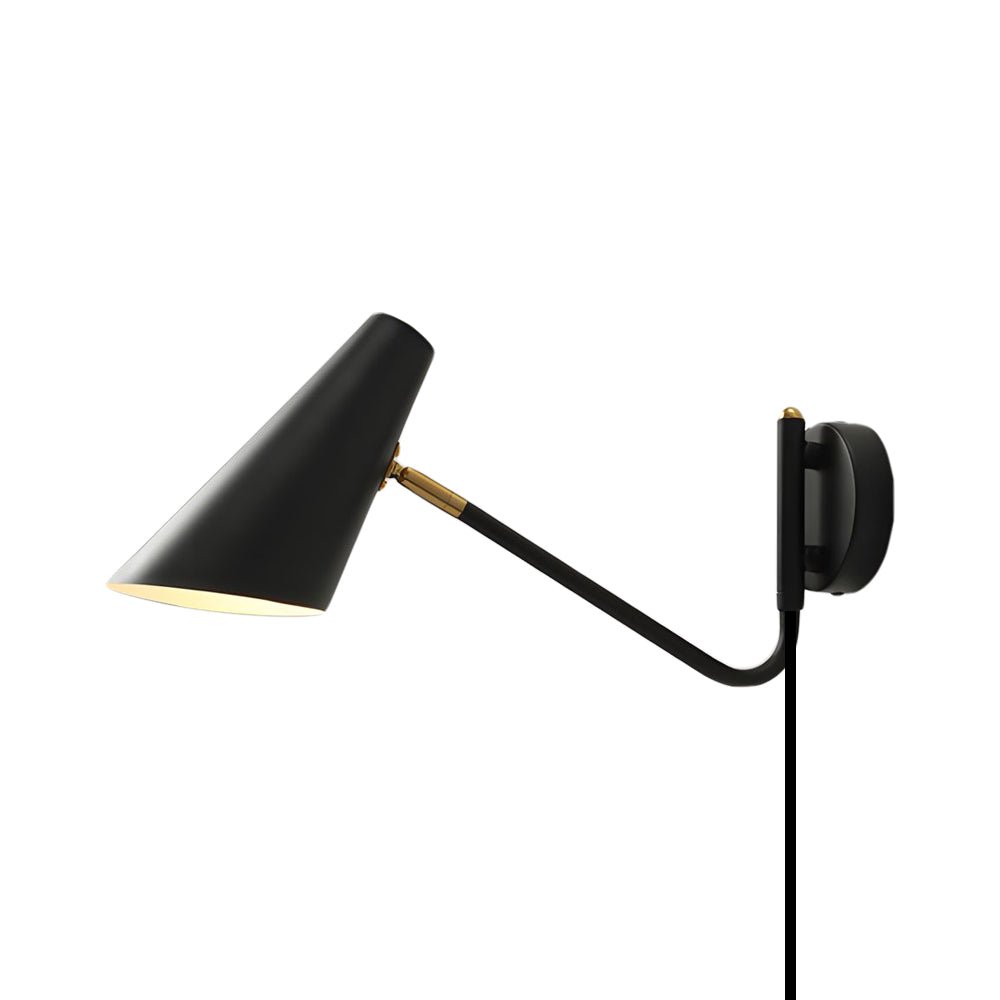 Modern Hoxton Hanging Wall Sconce with Conical Shade – 1-Light