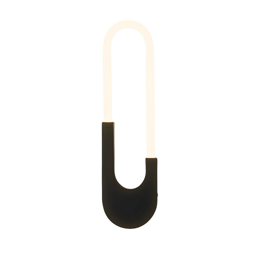 Modern Indoor Oval LED Wall Sconce – Gold or Black, 16'' Height