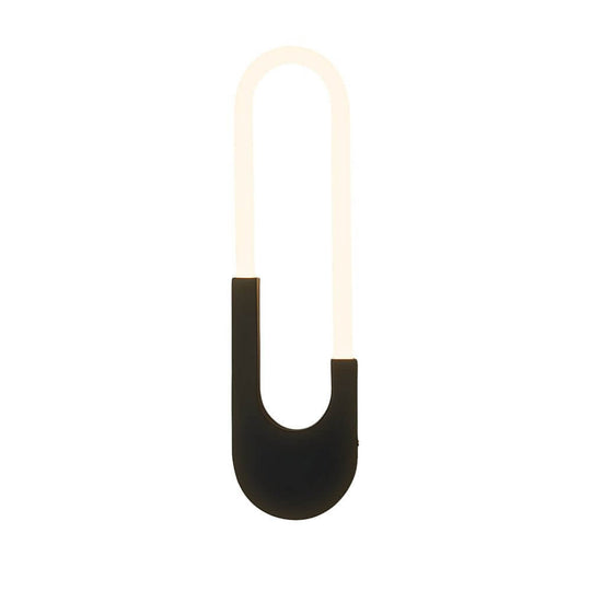 Modern Indoor Oval LED Wall Sconce – Gold or Black, 16'' Height