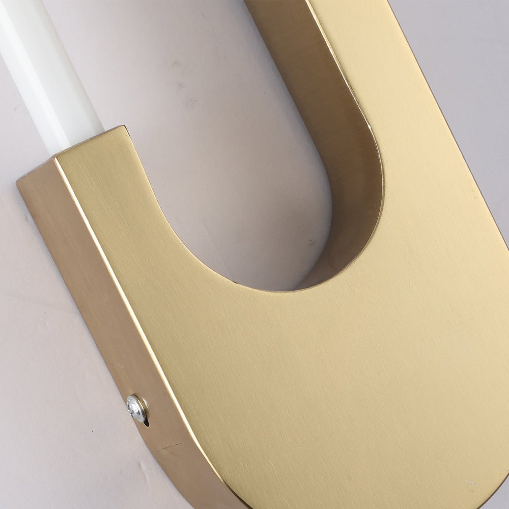 Modern Indoor Oval LED Wall Sconce – Gold or Black, 16'' Height