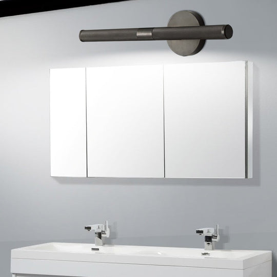 Modern Knurled Texture LED Bathroom Vanity Light with Swiveling Head