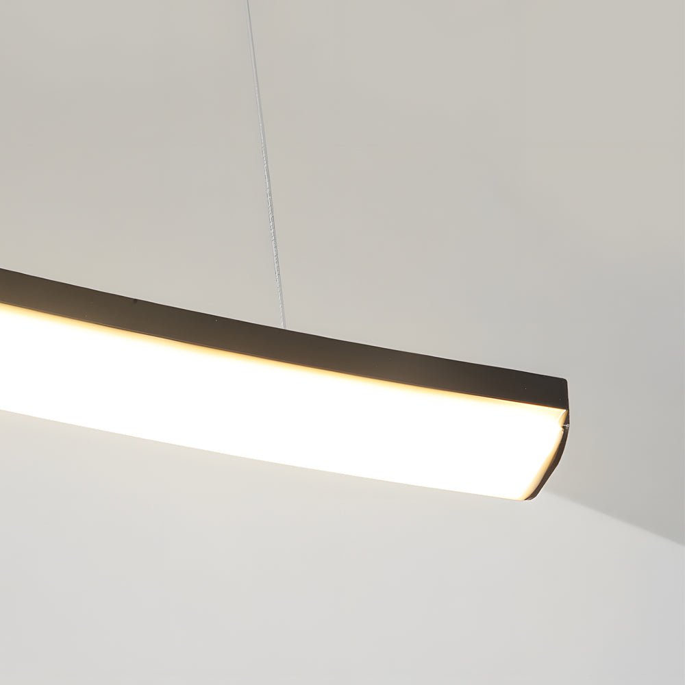 Modern Linear Arc Pendant Light with Dimming