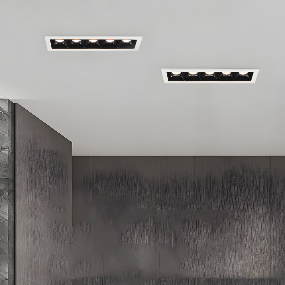 Modern LED Linear – Recessed Ceiling Downlight (1/2/5/10/15-Light Options)