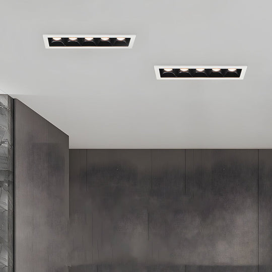 Modern LED Linear – Recessed Ceiling Downlight (1/2/5/10/15-Light Options)