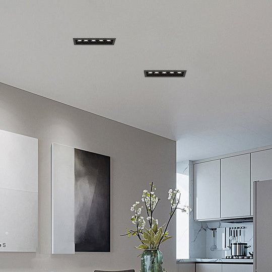 Modern LED Linear – Recessed Ceiling Downlight (1/2/5/10/15-Light Options)