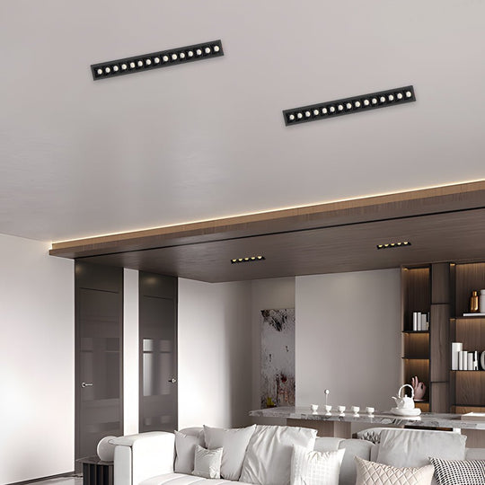 Modern LED Linear – Recessed Ceiling Downlight (1/2/5/10/15-Light Options)