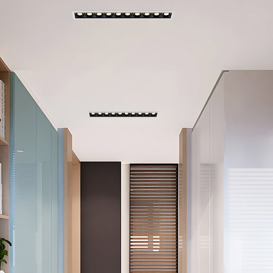 Modern LED Linear – Recessed Ceiling Downlight (1/2/5/10/15-Light Options)
