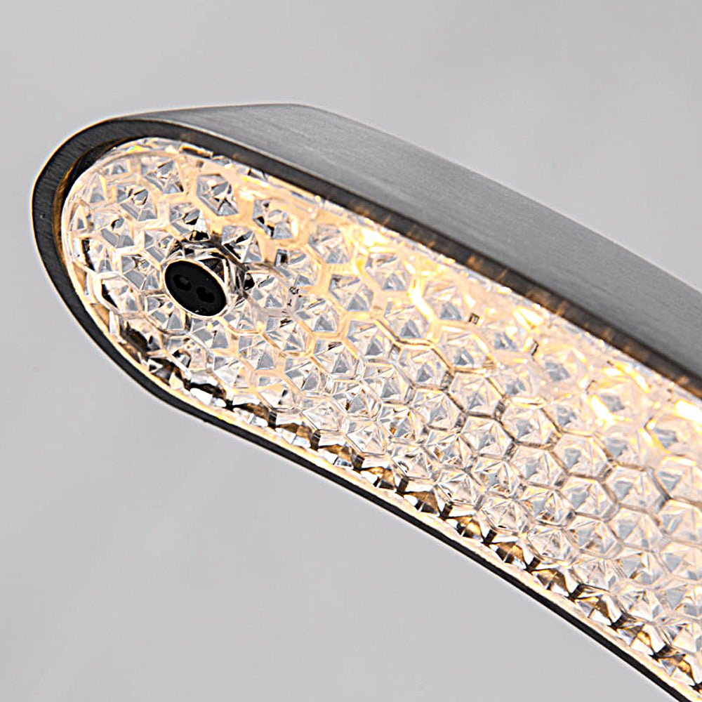 Modern LED Ring Pendant Light with Acrylic Shade – Adjustable