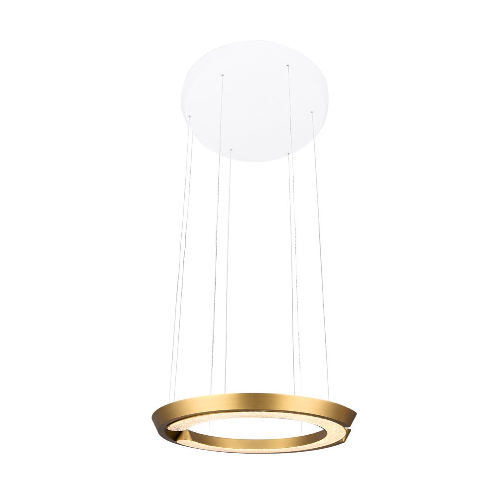 Modern LED Ring Pendant Light with Acrylic Shade – Adjustable