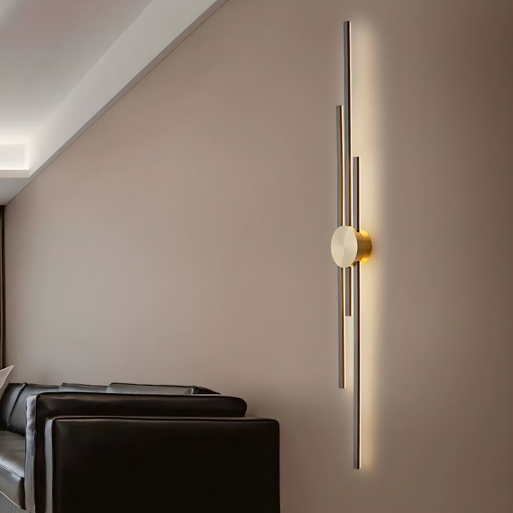 Modern Linear LED Wall Lamp with 3-Step Dimming