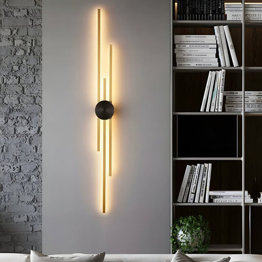Modern Linear LED Wall Lamp with 3-Step Dimming