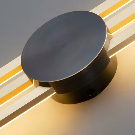 Modern Linear LED Wall Lamp with 3-Step Dimming