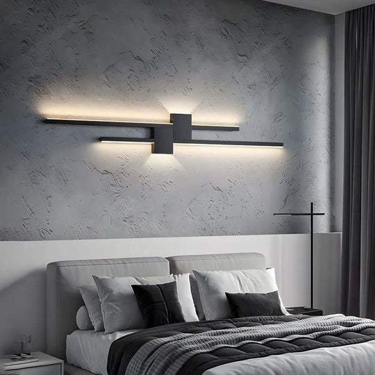 Modern Iron LED Linear Lights – Horizontal & Vertical Wall Mounted