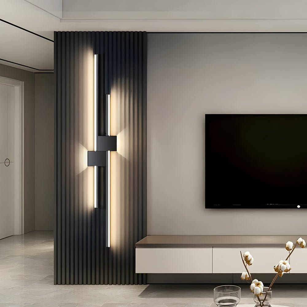 Modern Iron LED Linear Lights – Horizontal & Vertical Wall Mounted