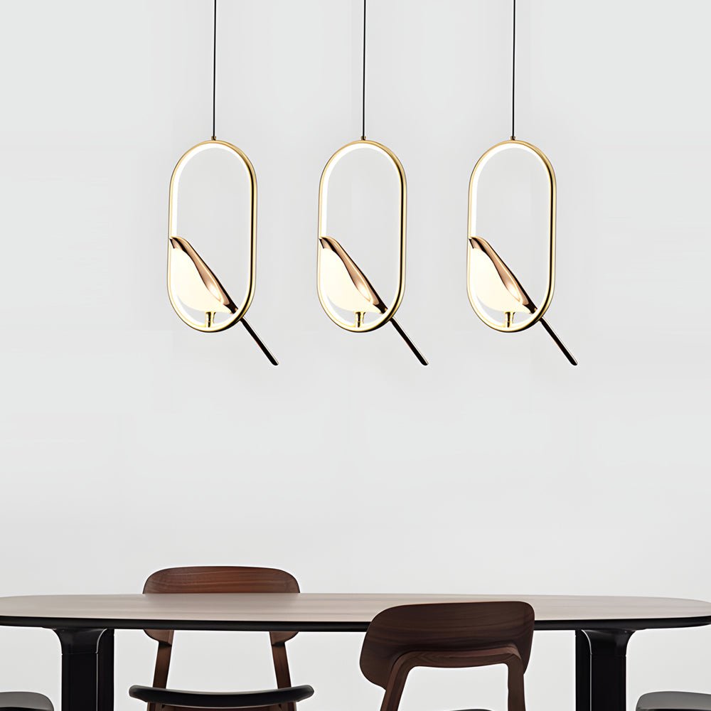 Modern Magpie Pendant Light – Circle/Oval LED