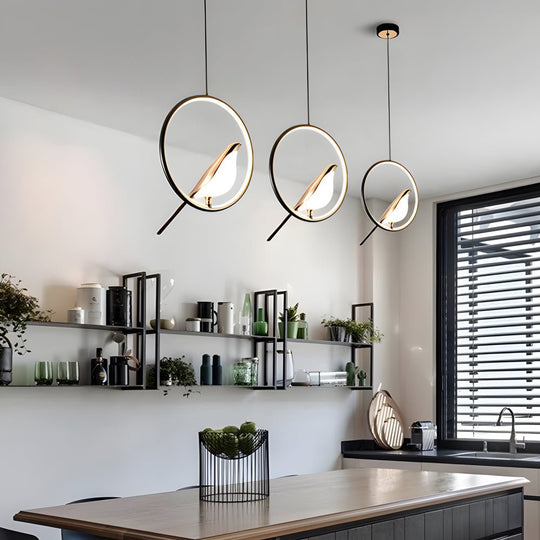 Modern Magpie Pendant Light – Circle/Oval LED