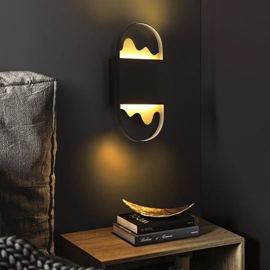 Modern Minimalist LED Wall Sconce – Artistic Mountain-Inspired Design