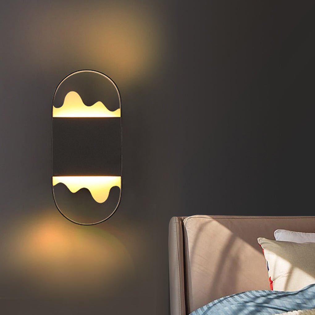 Modern Minimalist LED Wall Sconce – Artistic Mountain-Inspired Design