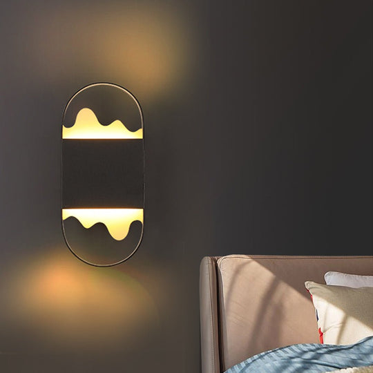 Modern Minimalist LED Wall Sconce – Artistic Mountain-Inspired Design