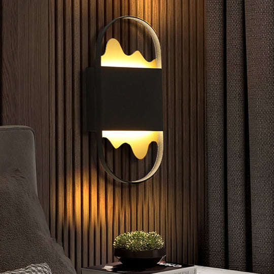 Modern Minimalist LED Wall Sconce – Artistic Mountain-Inspired Design