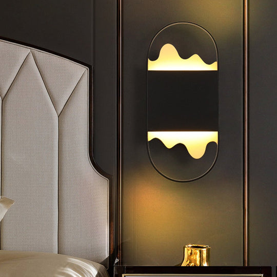 Modern Minimalist LED Wall Sconce – Artistic Mountain-Inspired Design