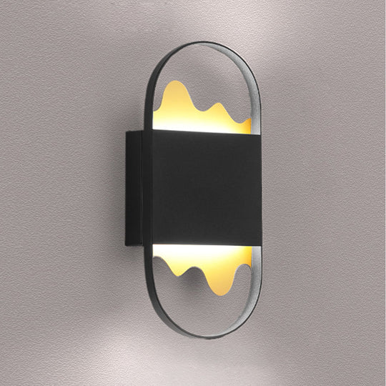 Modern Minimalist LED Wall Sconce – Artistic Mountain-Inspired Design