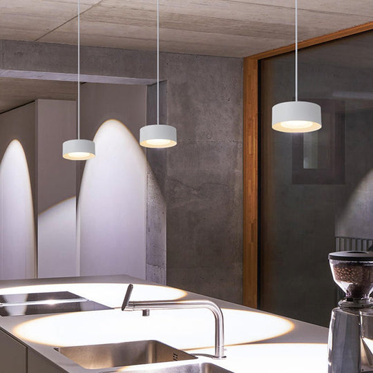 Modern Minimalist Iron Round Chandelier for Living Room, Dining Room, or Café