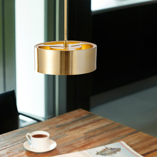 Modern Minimalist Iron Round Chandelier for Living Room, Dining Room, or Café