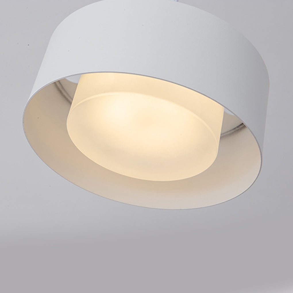 Modern Minimalist Iron Round Chandelier for Living Room, Dining Room, or Café